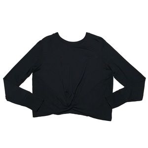 Athleta Front Twist Coaster Sweatshirt Women’s L Athleisure Crewneck Long Sleeve